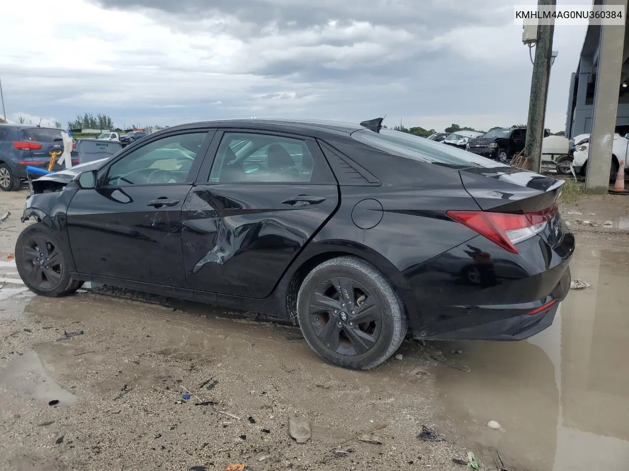 2022 Hyundai Elantra Sel VIN: KMHLM4AG0NU360384 Lot: 70969064