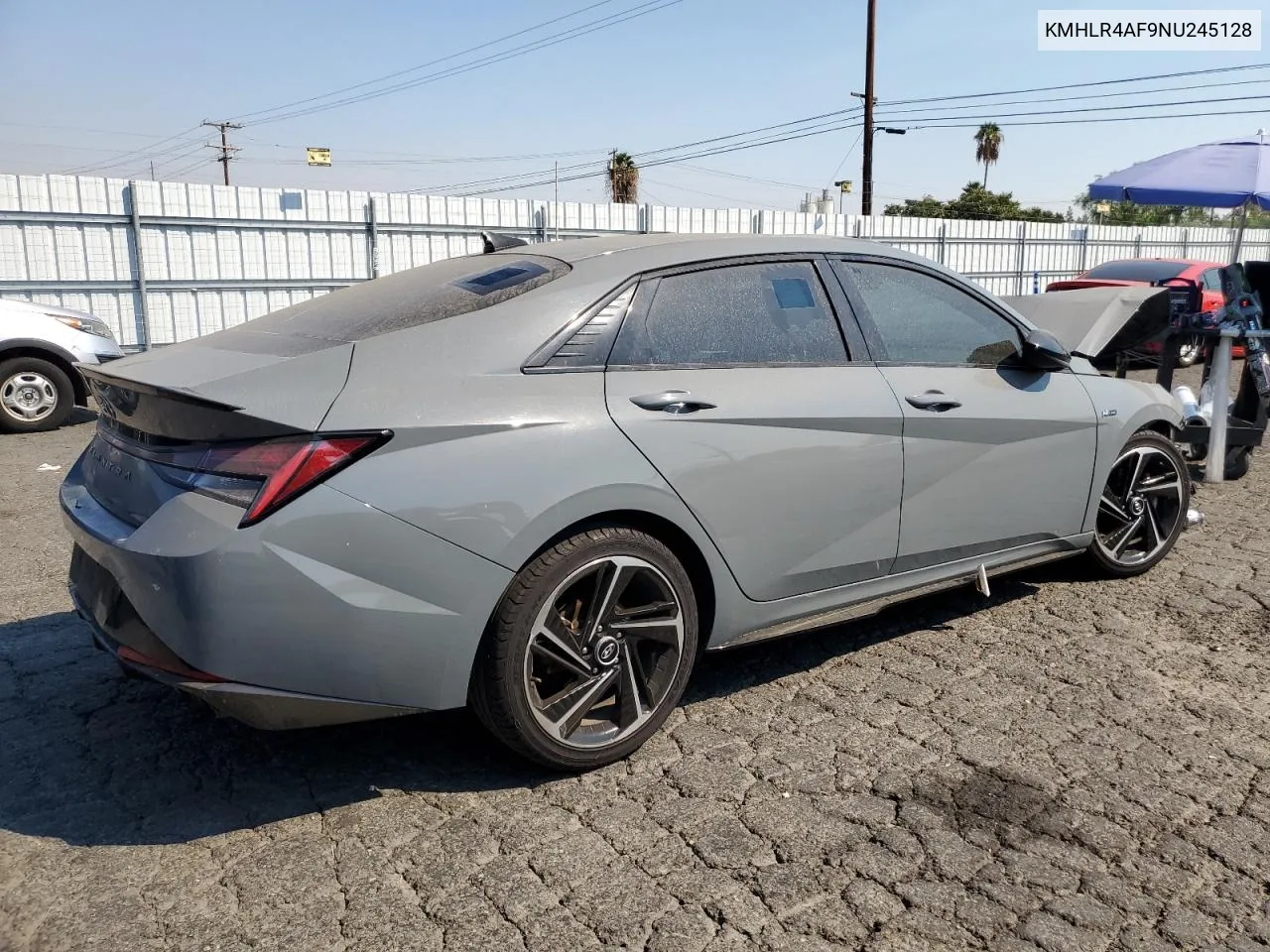 2022 Hyundai Elantra N Line VIN: KMHLR4AF9NU245128 Lot: 71009304