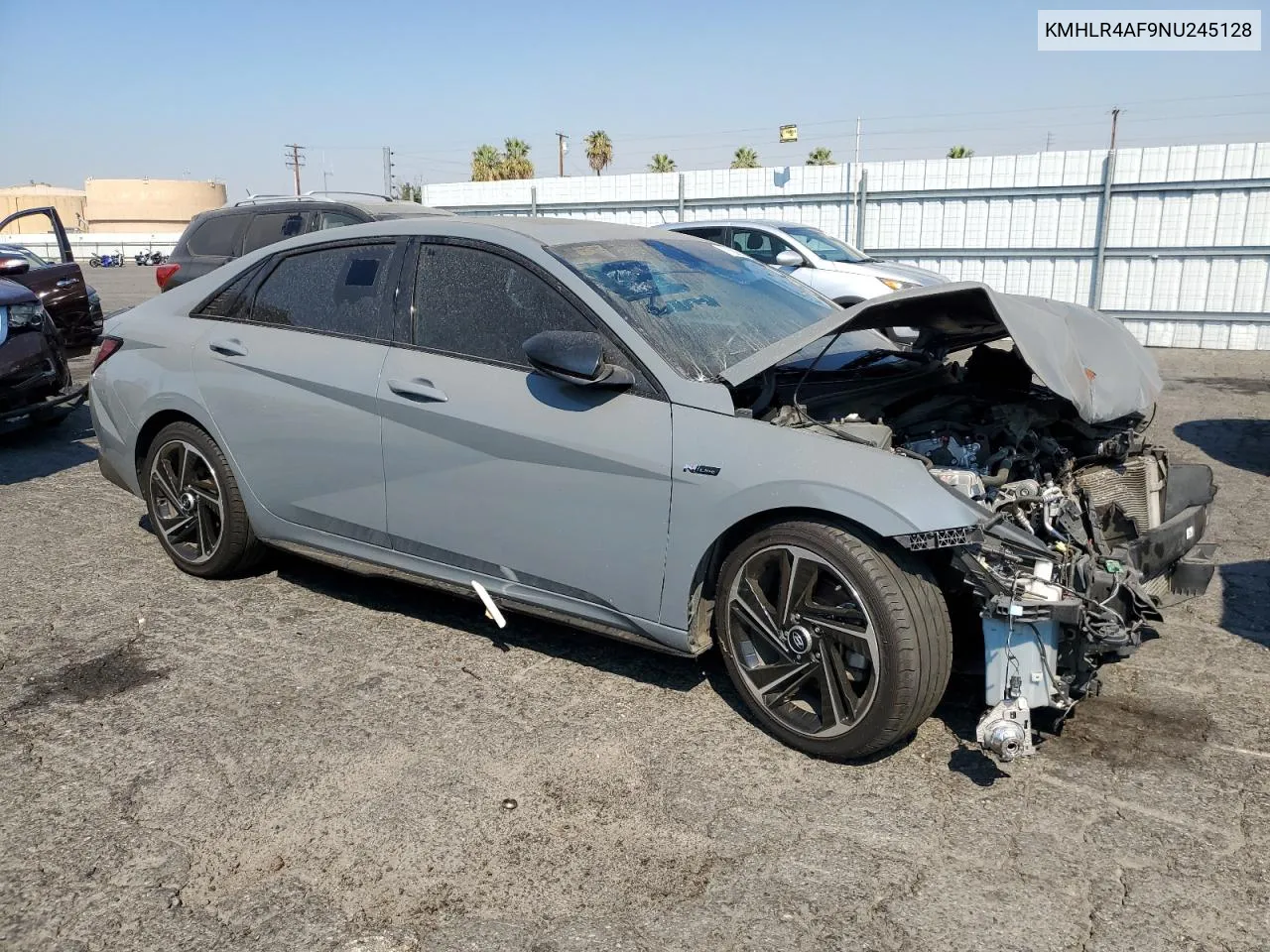 2022 Hyundai Elantra N Line VIN: KMHLR4AF9NU245128 Lot: 71009304