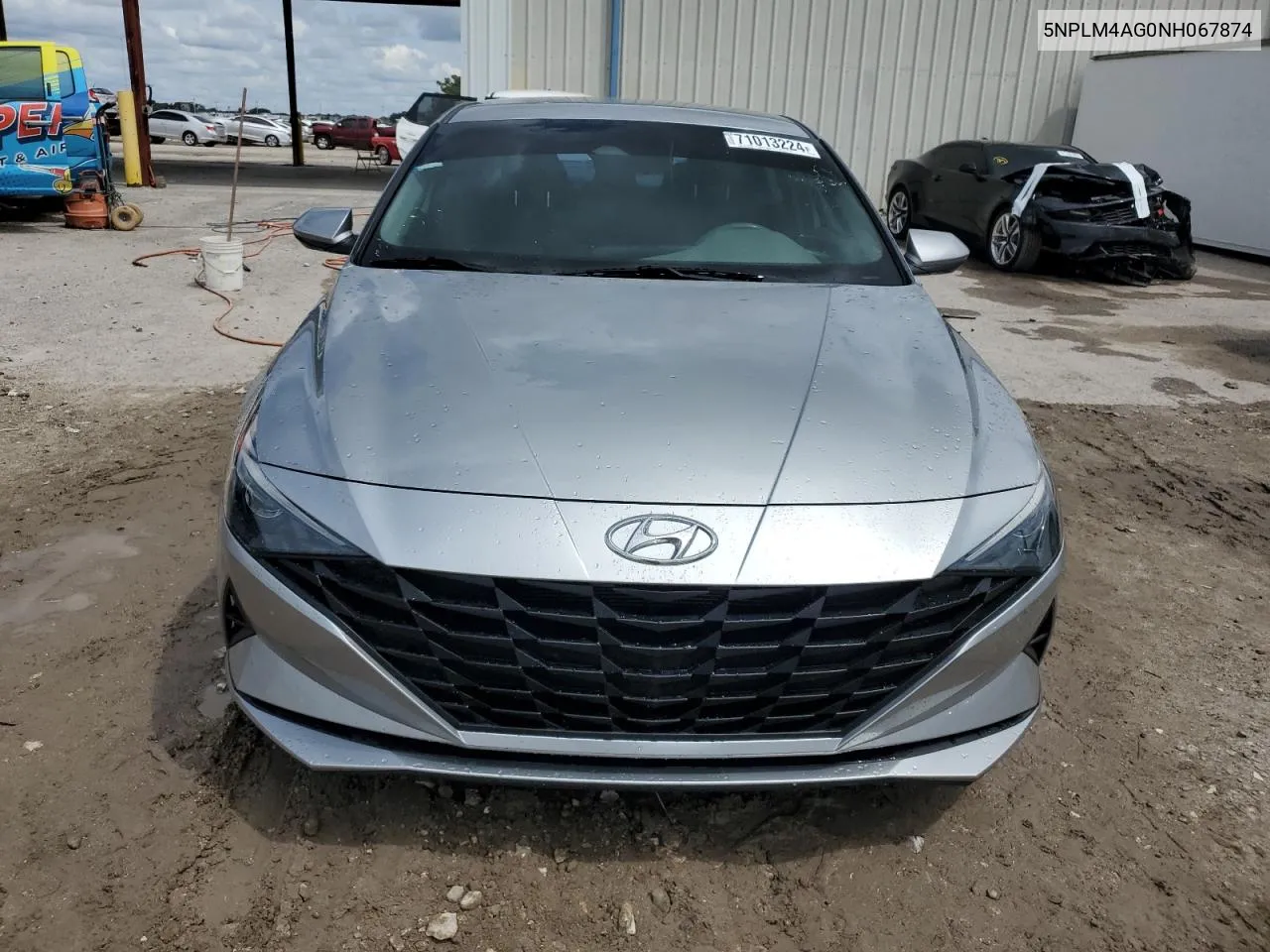 2022 Hyundai Elantra Sel VIN: 5NPLM4AG0NH067874 Lot: 71013224