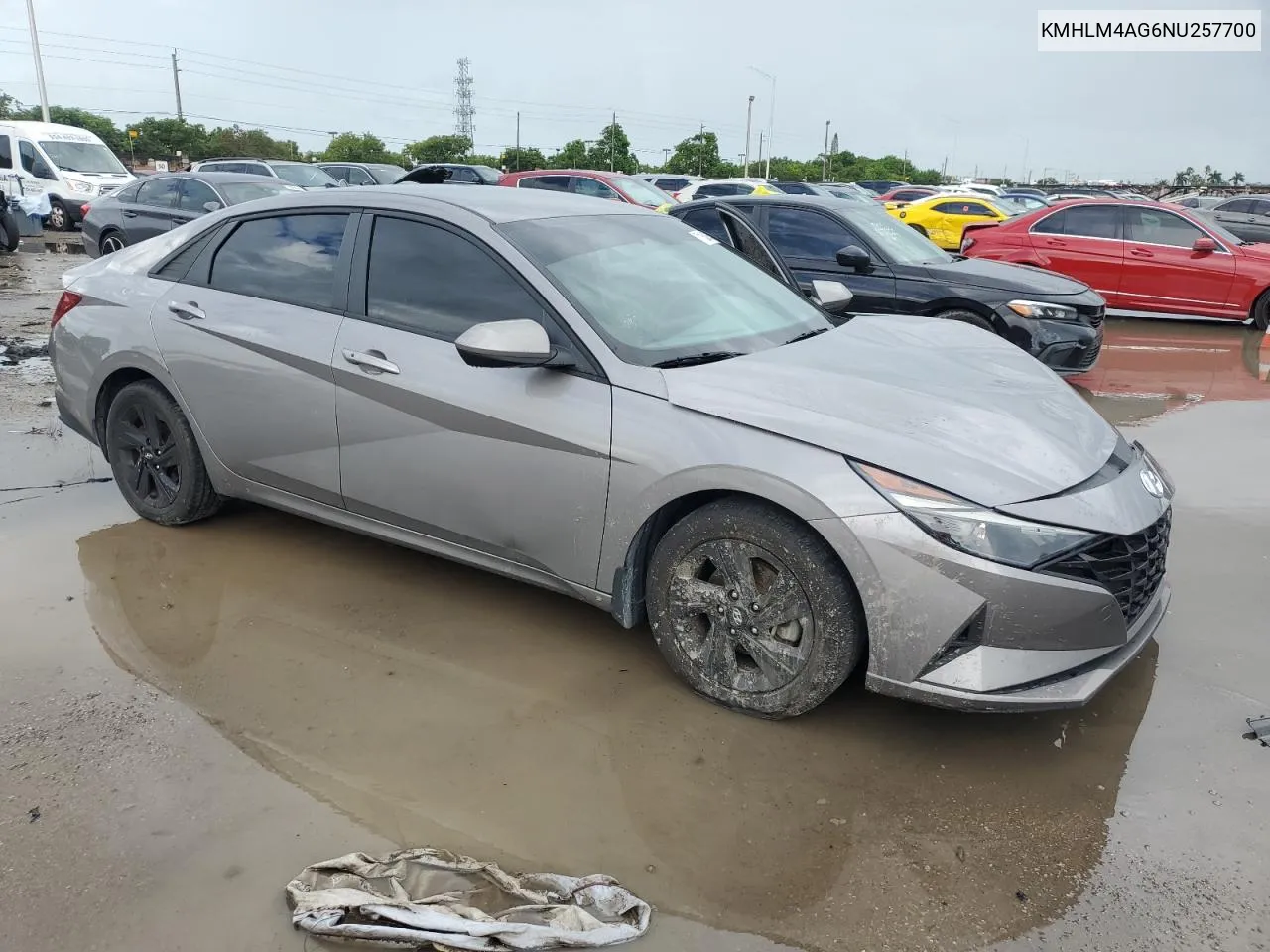 2022 Hyundai Elantra Sel VIN: KMHLM4AG6NU257700 Lot: 71151704