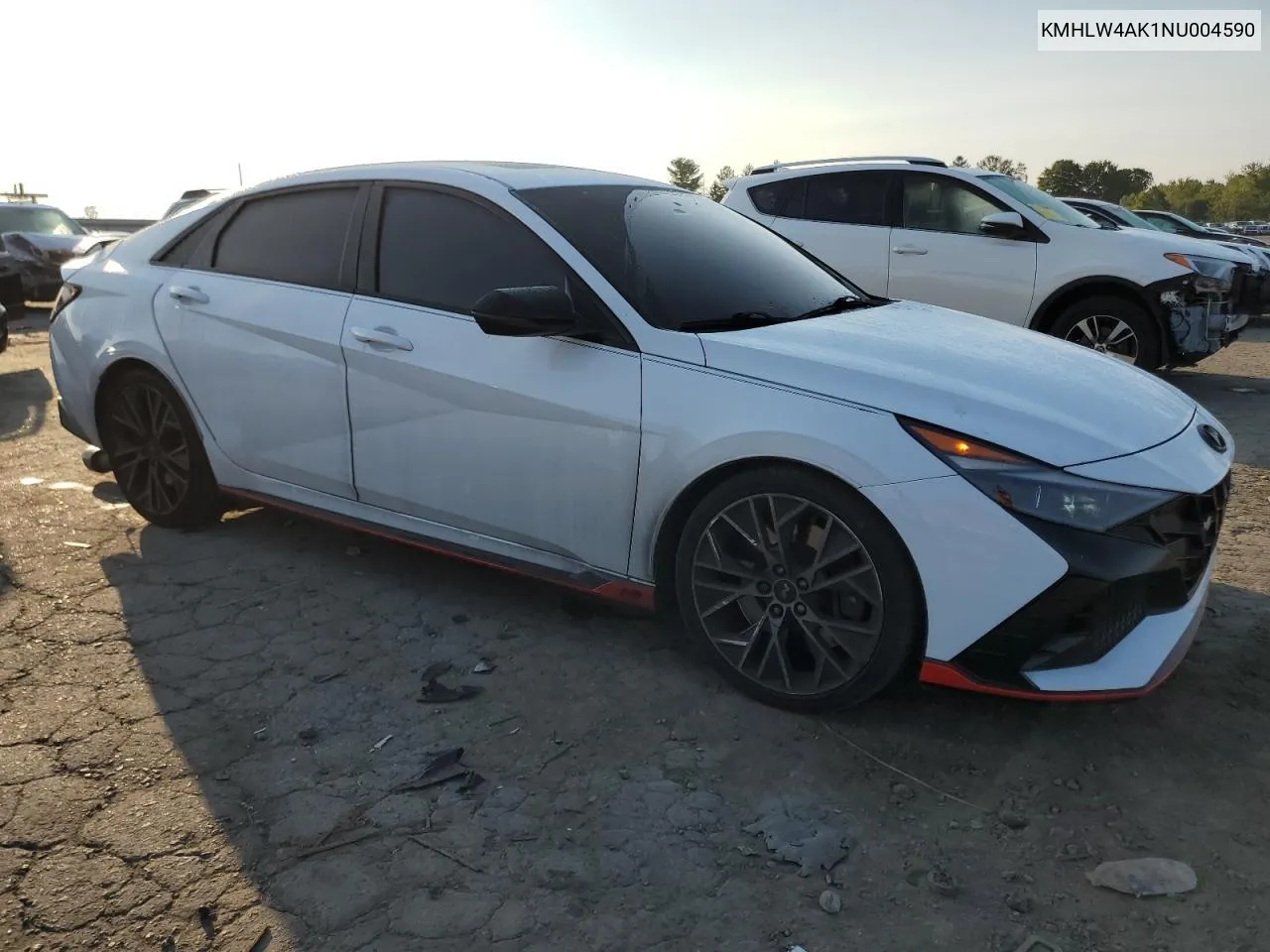 2022 Hyundai Elantra N VIN: KMHLW4AK1NU004590 Lot: 71180854