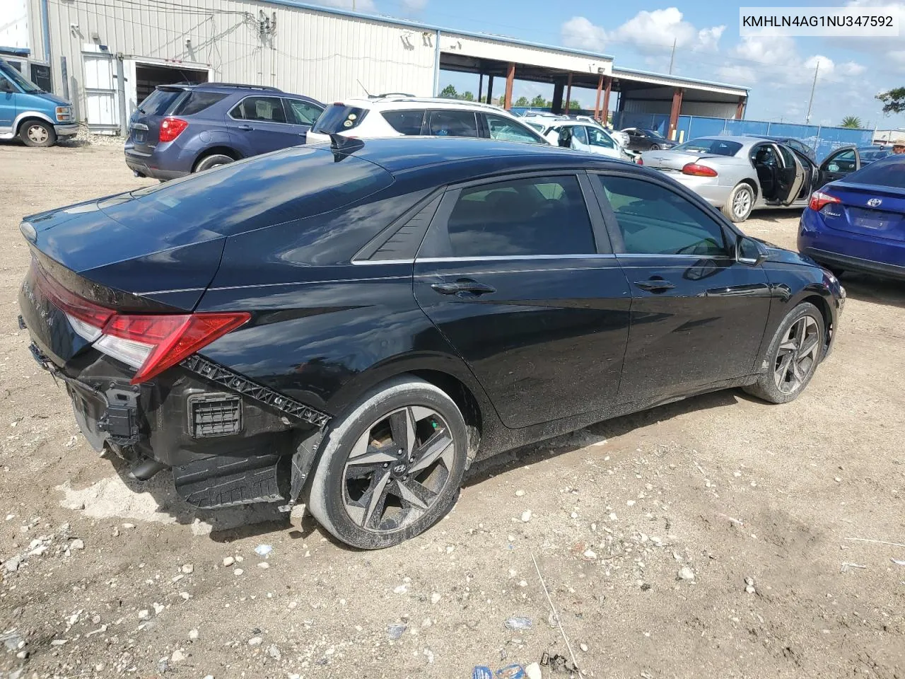 2022 Hyundai Elantra Sel VIN: KMHLN4AG1NU347592 Lot: 71243654