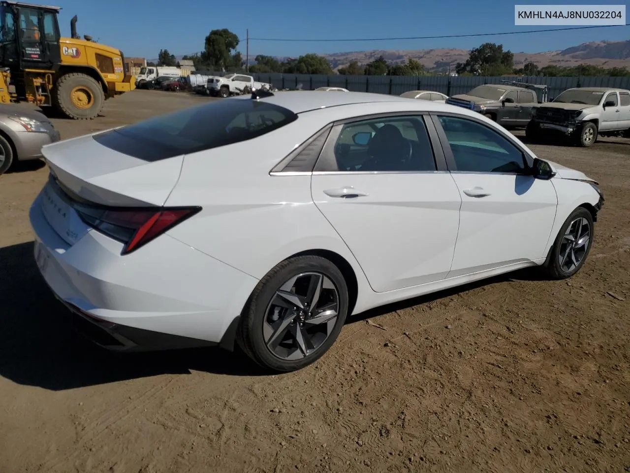 2022 Hyundai Elantra Limited VIN: KMHLN4AJ8NU032204 Lot: 71245944