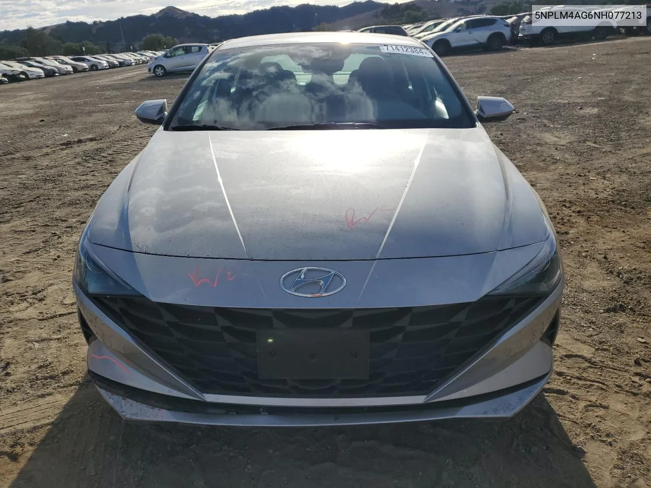 2022 Hyundai Elantra Sel VIN: 5NPLM4AG6NH077213 Lot: 71412384