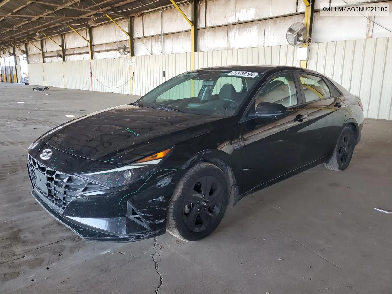 2022 Hyundai Elantra Sel VIN: KMHLM4AG0NU221100 Lot: 71616994