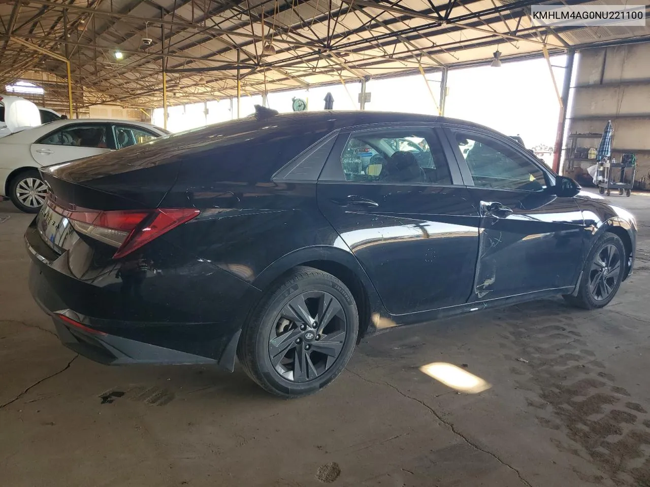 KMHLM4AG0NU221100 2022 Hyundai Elantra Sel