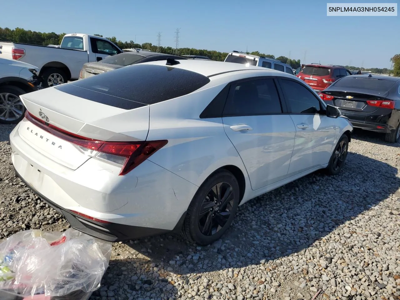 2022 Hyundai Elantra Sel VIN: 5NPLM4AG3NH054245 Lot: 71761034