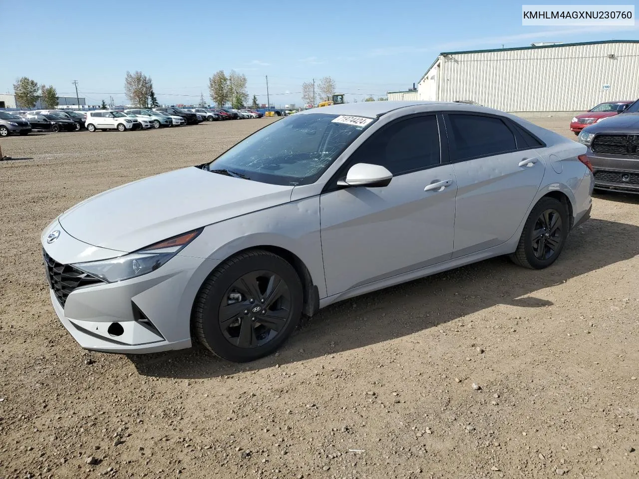 KMHLM4AGXNU230760 2022 Hyundai Elantra Sel