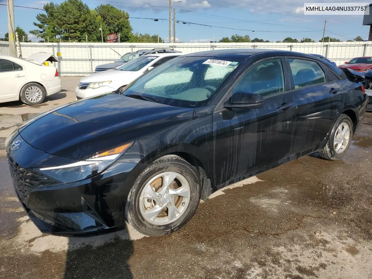 2022 Hyundai Elantra Se VIN: KMHLL4AG4NU337757 Lot: 72031674