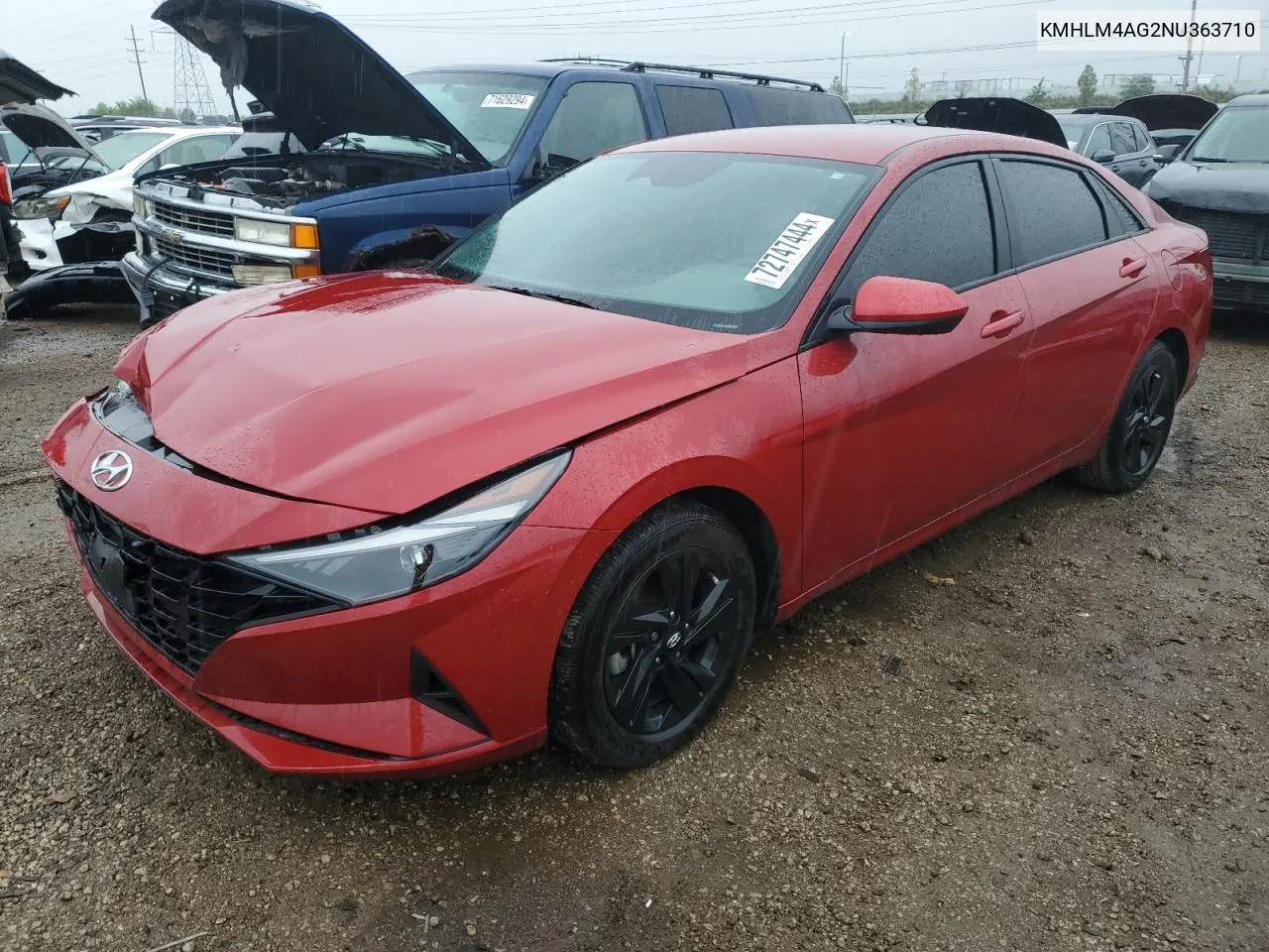 KMHLM4AG2NU363710 2022 Hyundai Elantra Sel