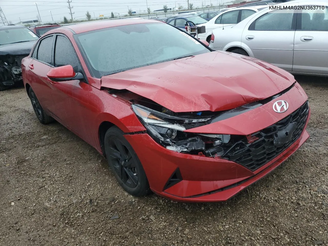 2022 Hyundai Elantra Sel VIN: KMHLM4AG2NU363710 Lot: 72747444