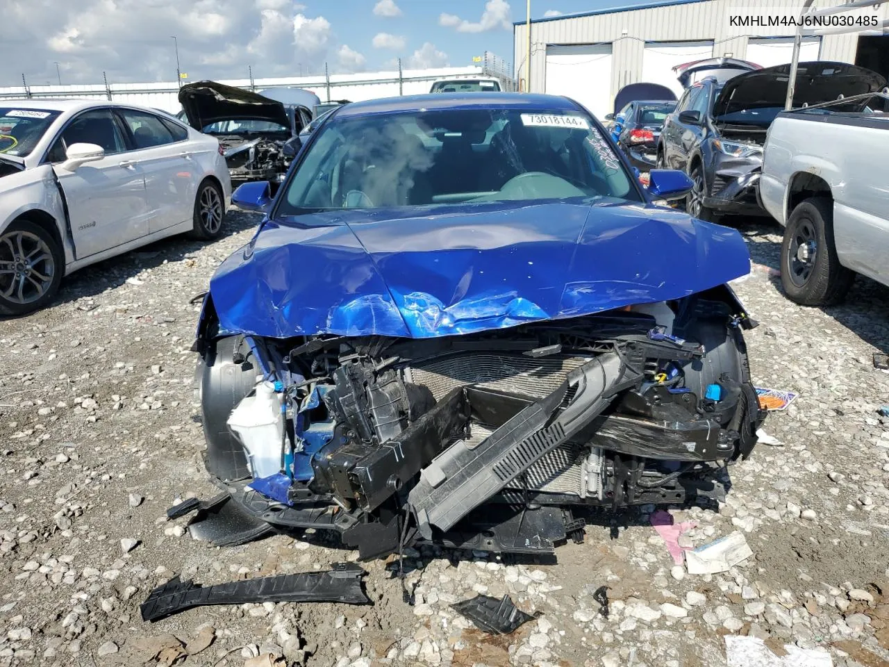 2022 Hyundai Elantra Blue VIN: KMHLM4AJ6NU030485 Lot: 73018144