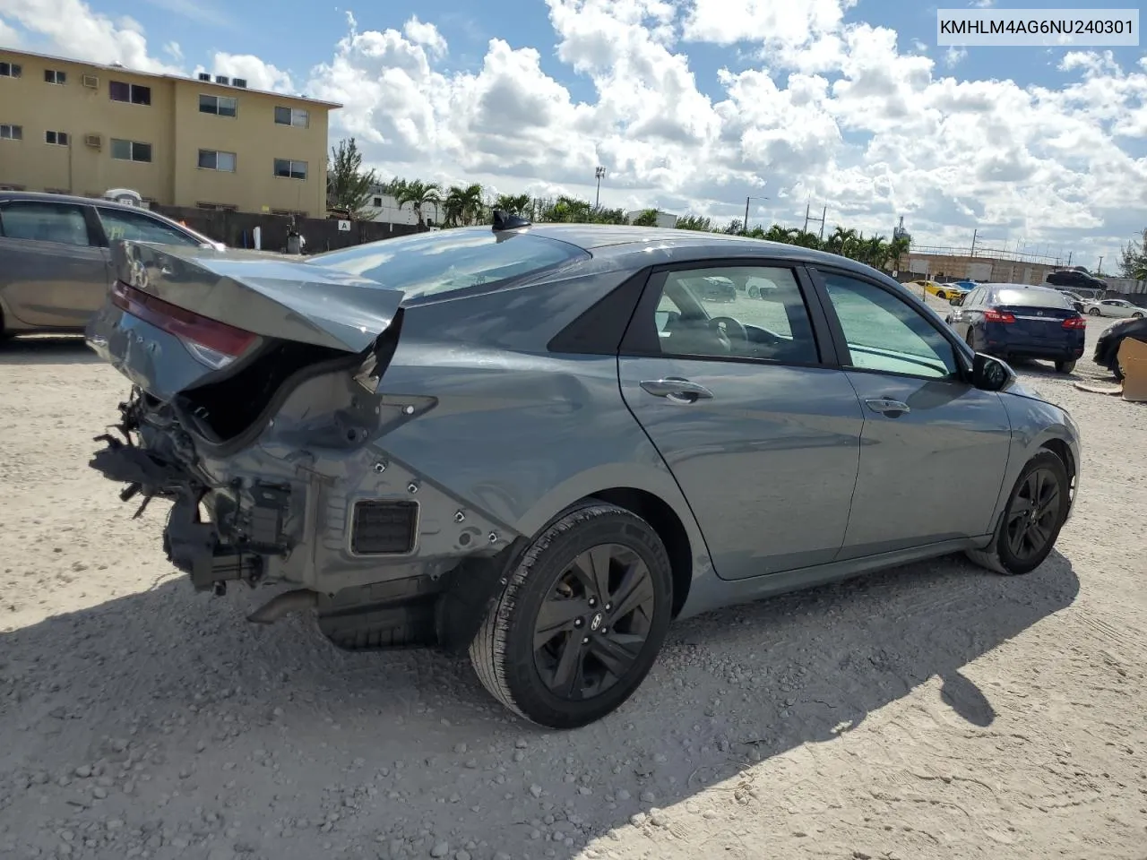 KMHLM4AG6NU240301 2022 Hyundai Elantra Sel