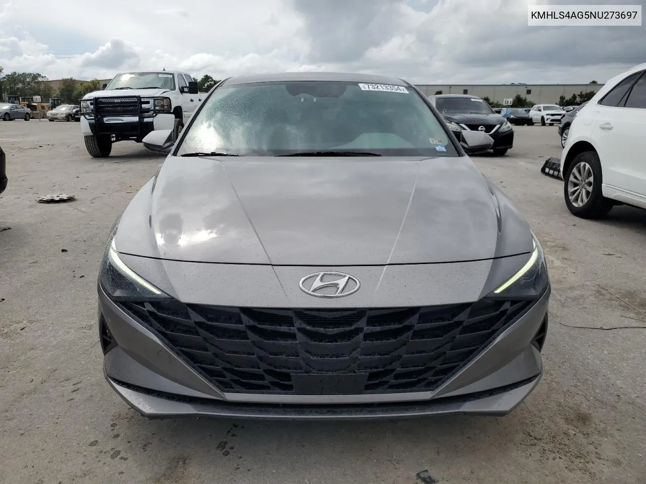 2022 Hyundai Elantra Sel VIN: KMHLS4AG5NU273697 Lot: 73213354