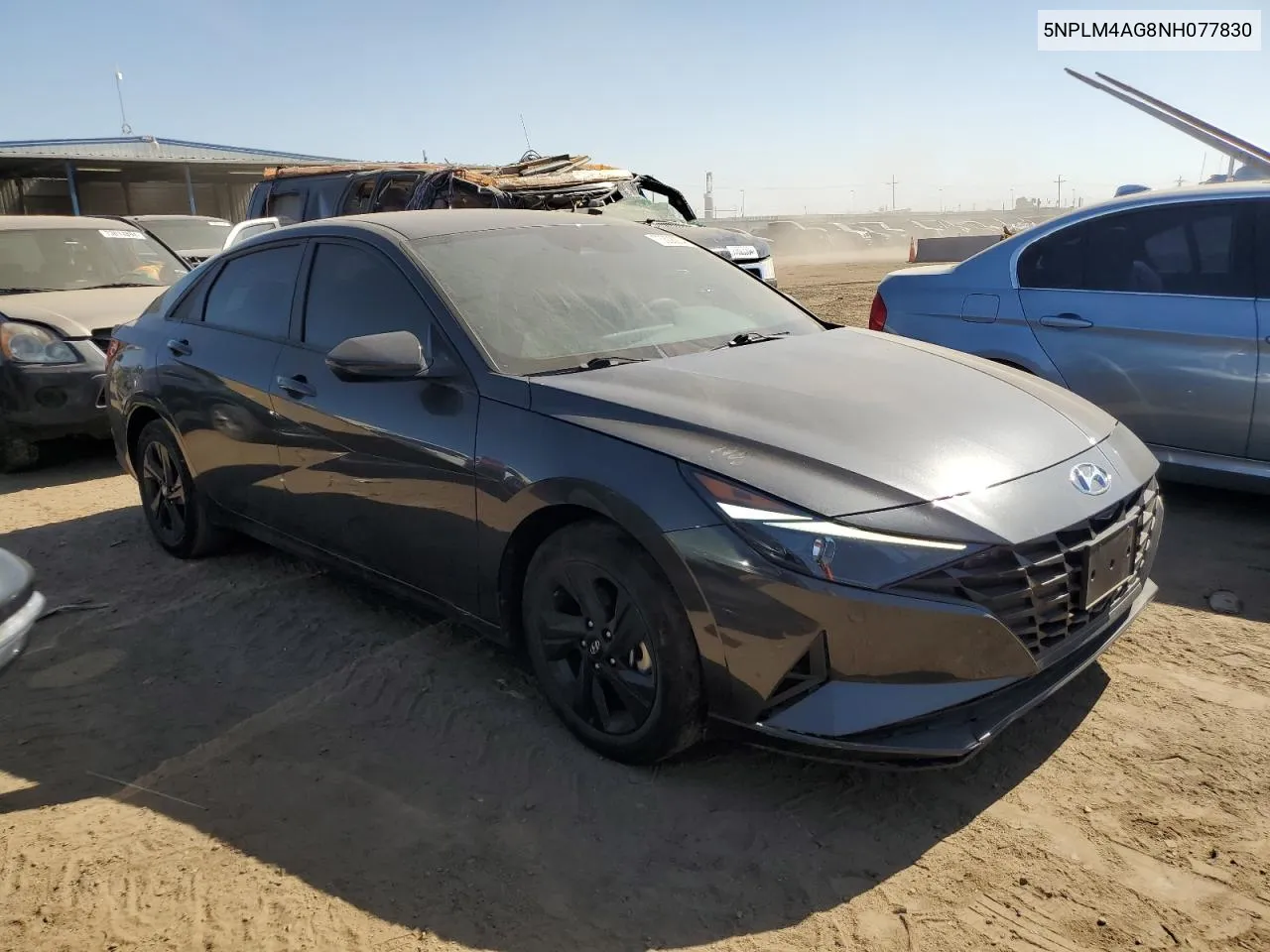 2022 Hyundai Elantra Sel VIN: 5NPLM4AG8NH077830 Lot: 73308004