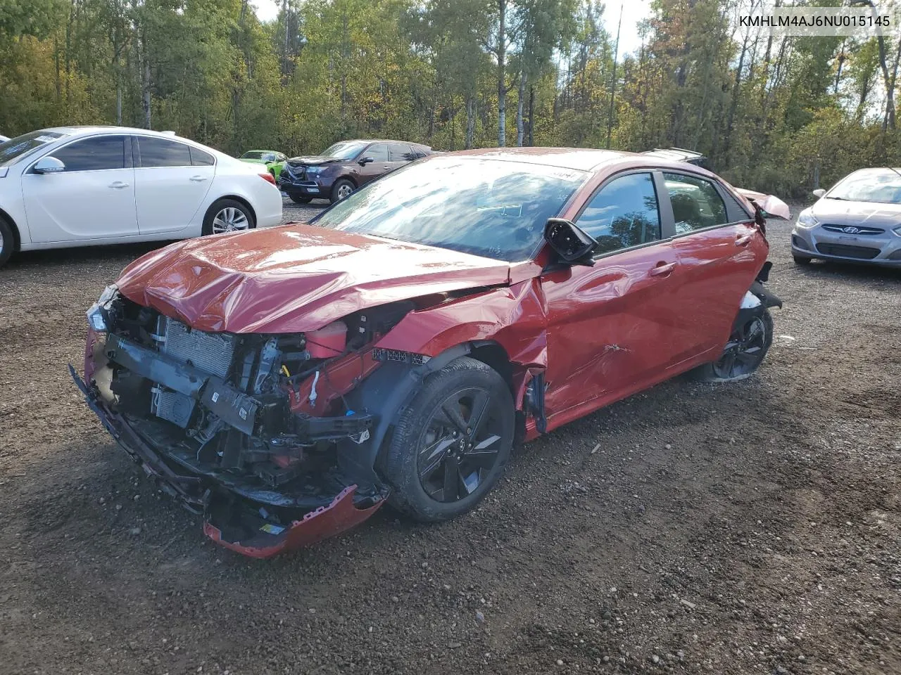 KMHLM4AJ6NU015145 2022 Hyundai Elantra Blue