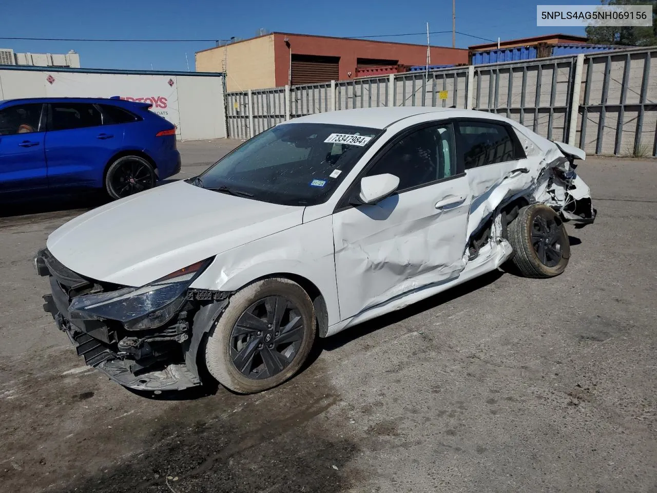 2022 Hyundai Elantra Sel VIN: 5NPLS4AG5NH069156 Lot: 73347984