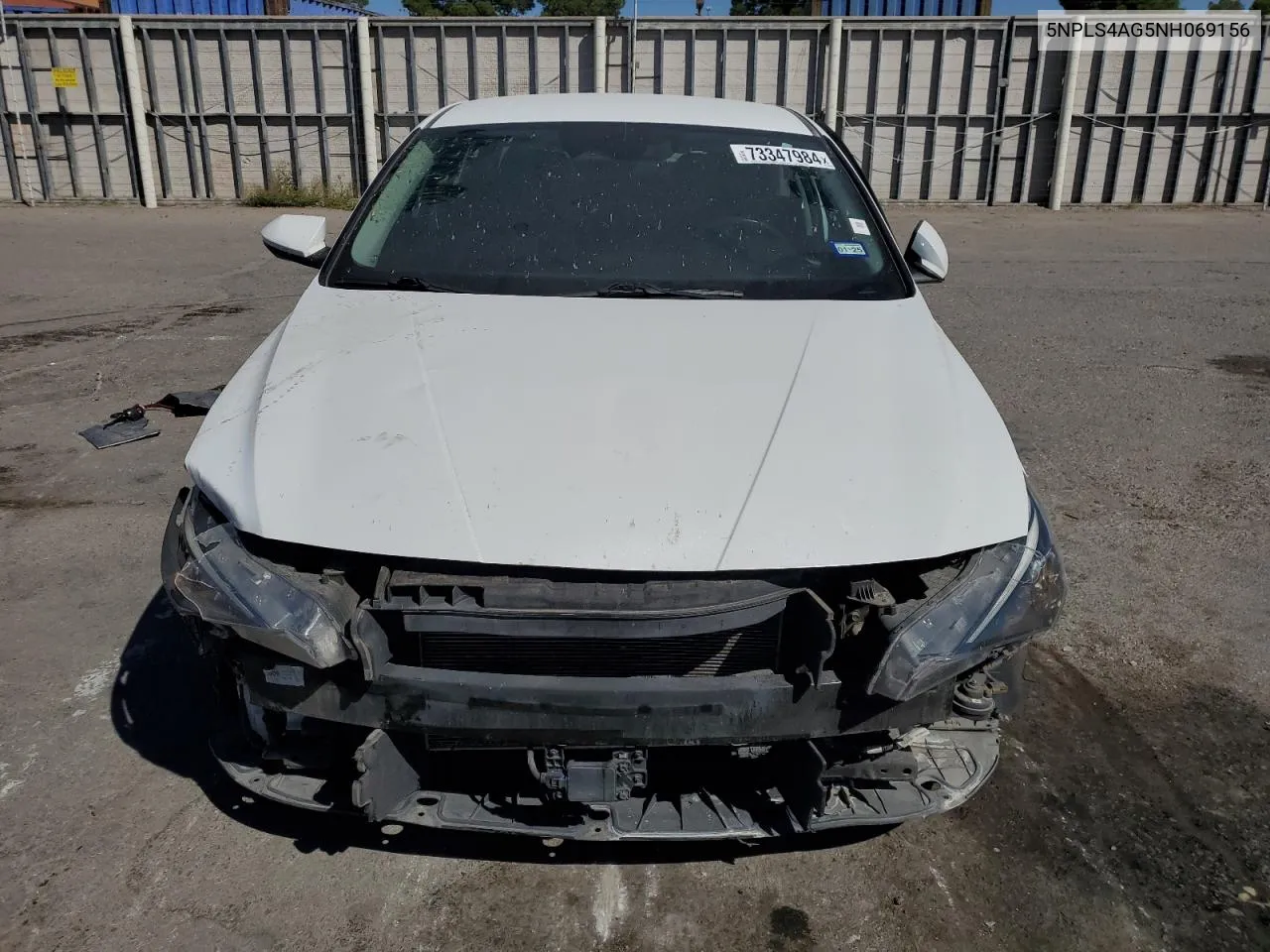 2022 Hyundai Elantra Sel VIN: 5NPLS4AG5NH069156 Lot: 73347984