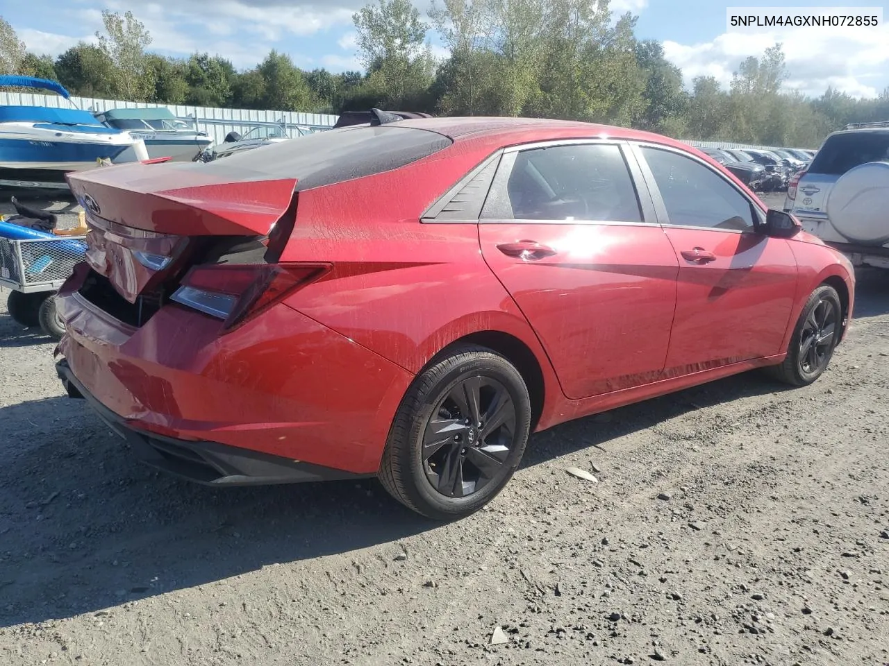 5NPLM4AGXNH072855 2022 Hyundai Elantra Sel