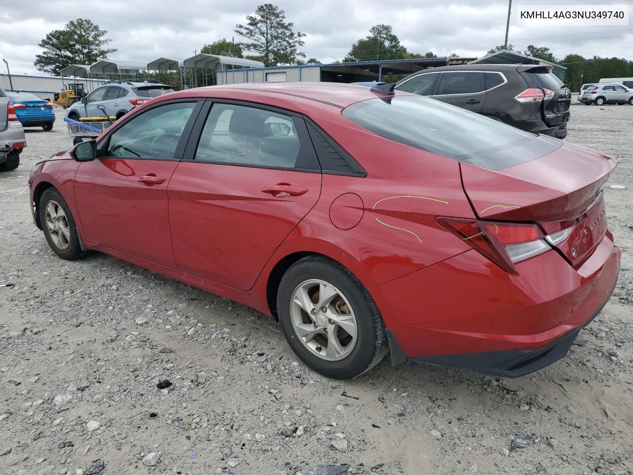 2022 Hyundai Elantra Se VIN: KMHLL4AG3NU349740 Lot: 73496384