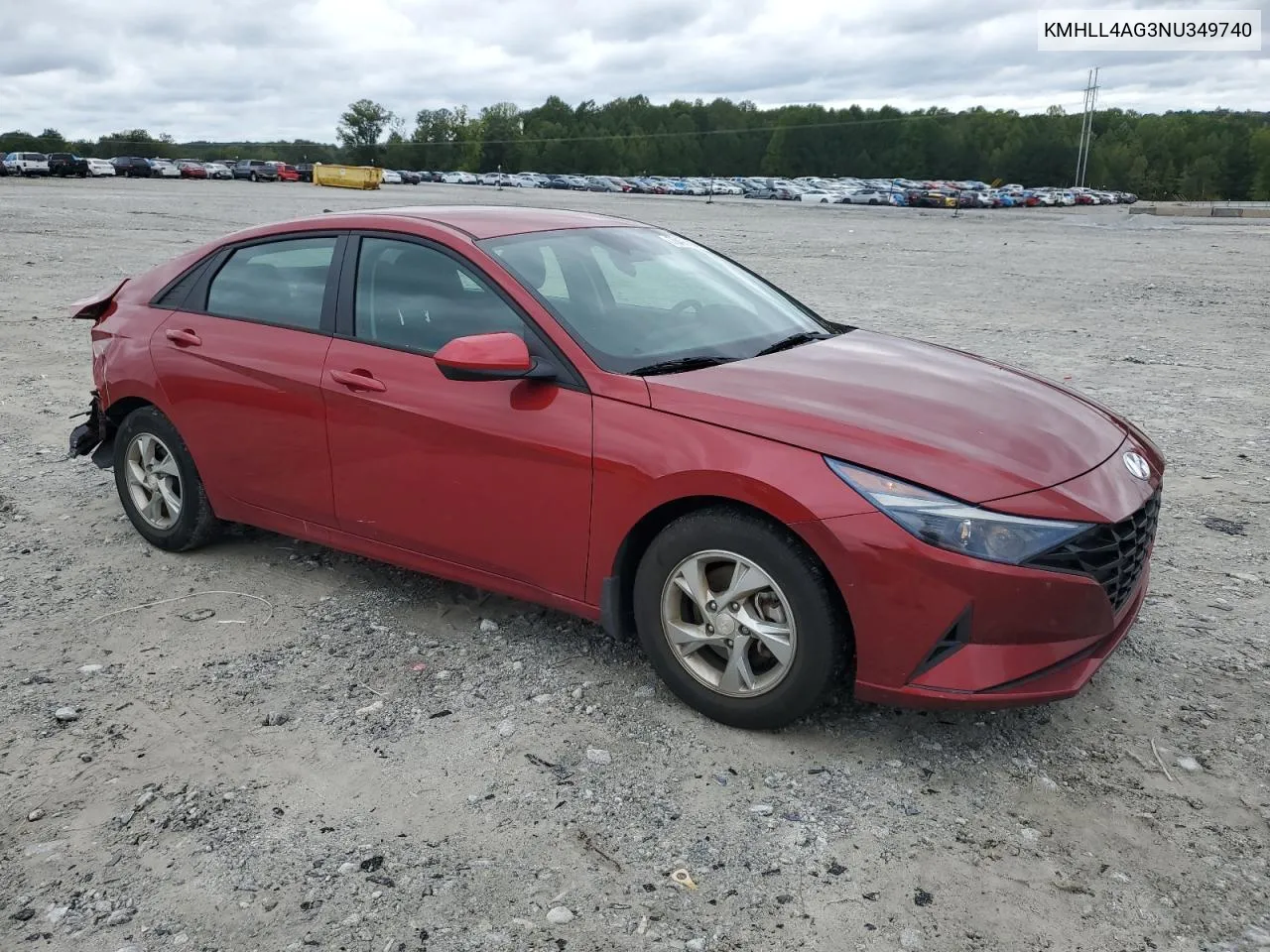 KMHLL4AG3NU349740 2022 Hyundai Elantra Se