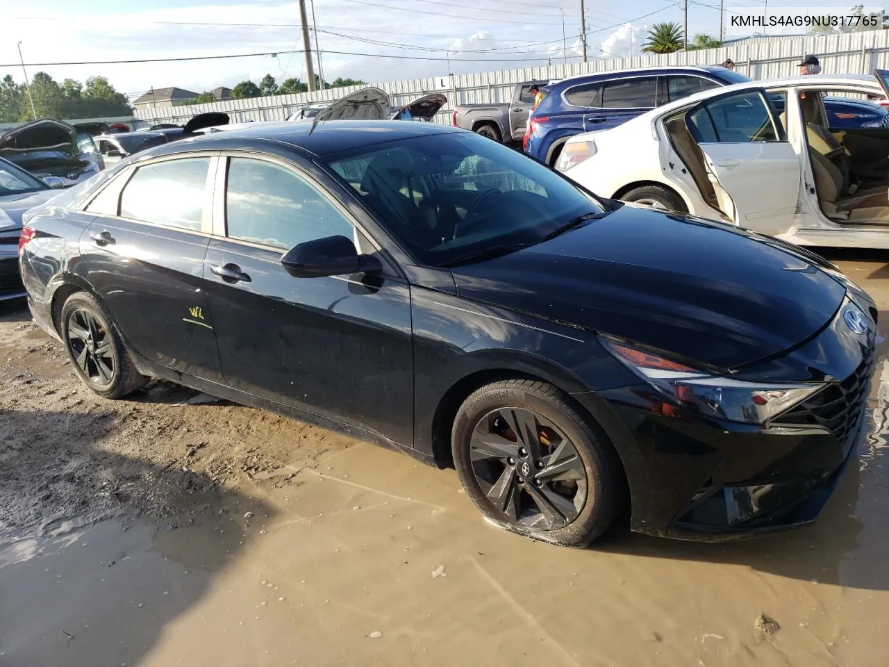 2022 Hyundai Elantra Sel VIN: KMHLS4AG9NU317765 Lot: 73690614