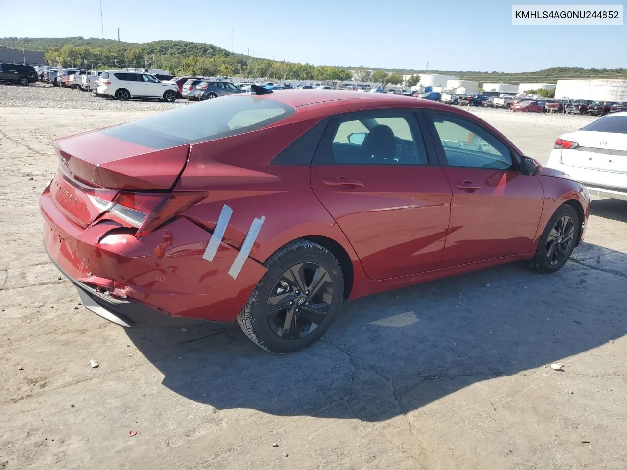 KMHLS4AG0NU244852 2022 Hyundai Elantra Sel