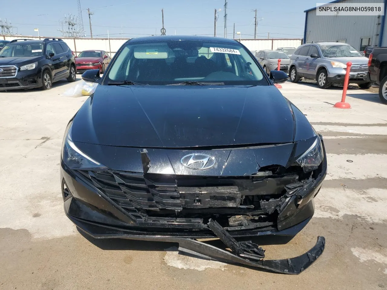 2022 Hyundai Elantra Sel VIN: 5NPLS4AG8NH059818 Lot: 74332684