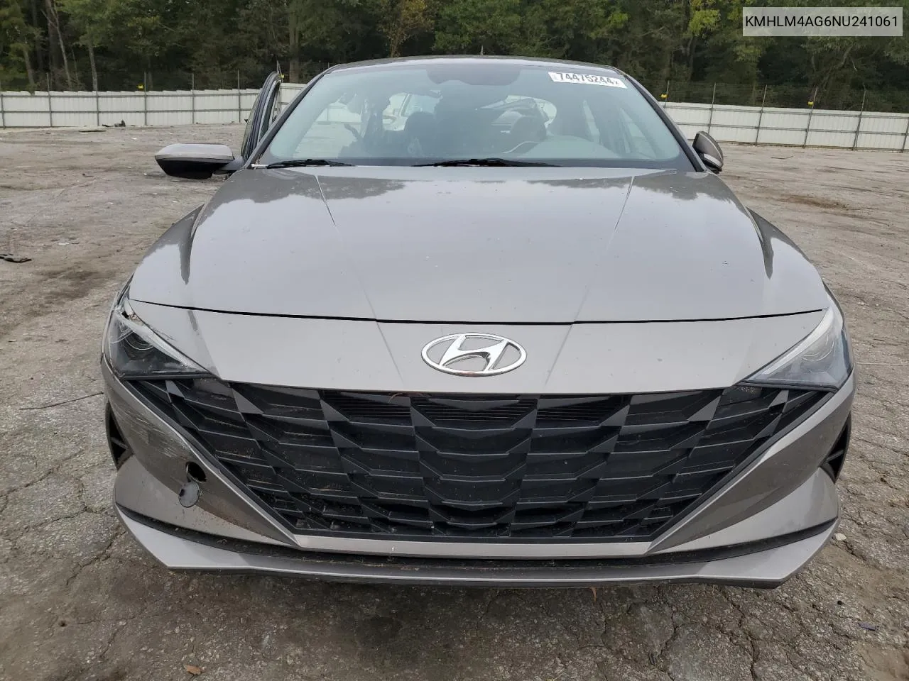 2022 Hyundai Elantra Sel VIN: KMHLM4AG6NU241061 Lot: 74475244