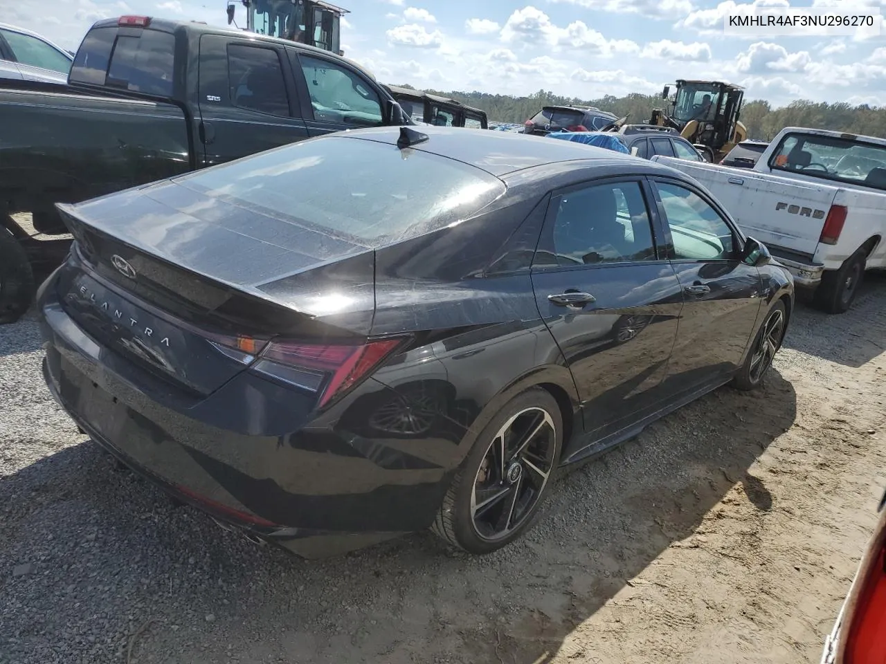 2022 Hyundai Elantra N Line VIN: KMHLR4AF3NU296270 Lot: 74749234