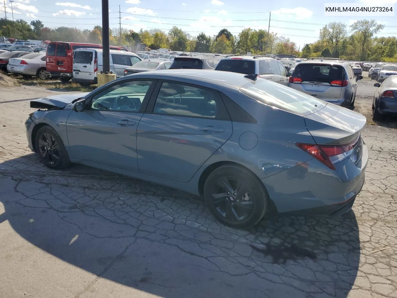 2022 Hyundai Elantra Sel VIN: KMHLM4AG4NU273264 Lot: 74786534