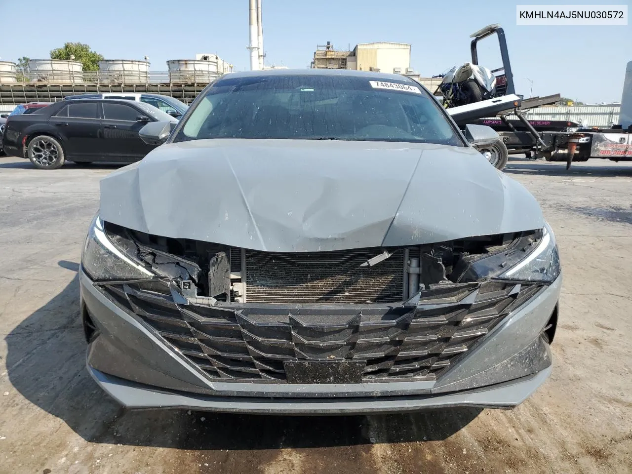 2022 Hyundai Elantra Limited VIN: KMHLN4AJ5NU030572 Lot: 74843064