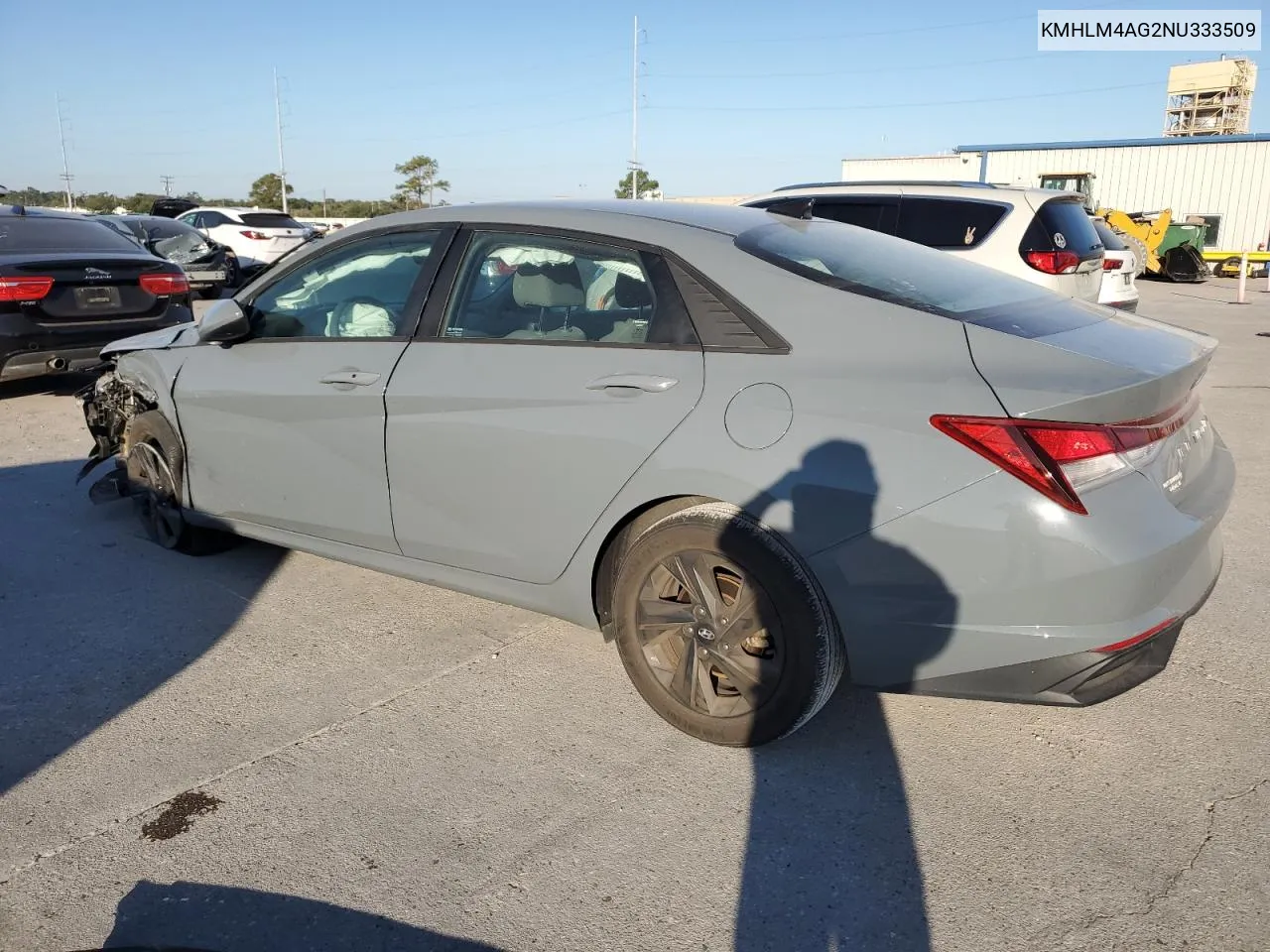 2022 Hyundai Elantra Sel VIN: KMHLM4AG2NU333509 Lot: 75286324