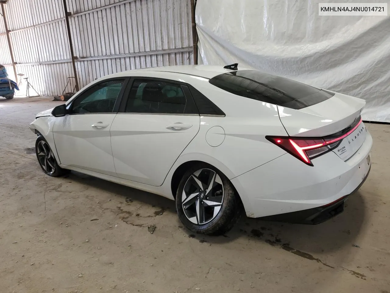 2022 Hyundai Elantra Limited VIN: KMHLN4AJ4NU014721 Lot: 75929524