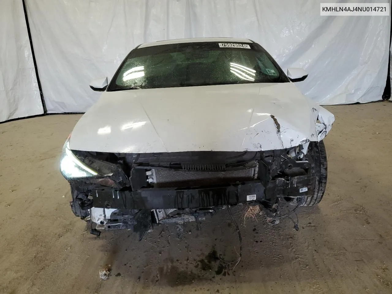 2022 Hyundai Elantra Limited VIN: KMHLN4AJ4NU014721 Lot: 75929524