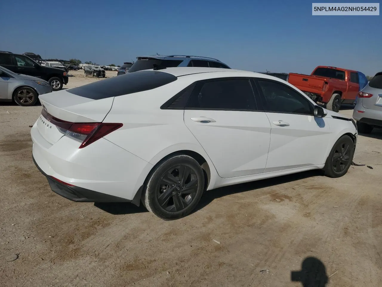 2022 Hyundai Elantra Sel VIN: 5NPLM4AG2NH054429 Lot: 76053184