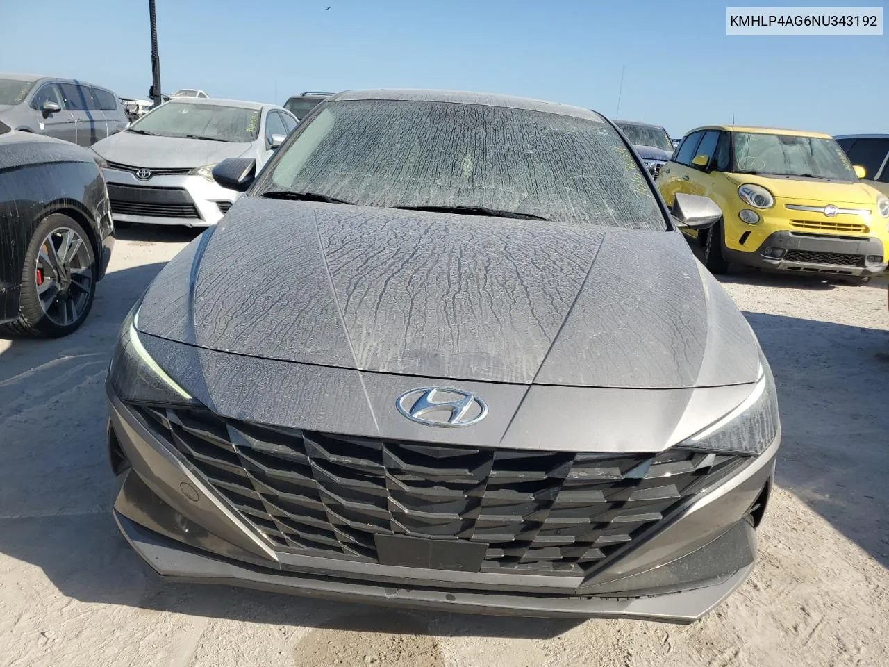 2022 Hyundai Elantra Limited VIN: KMHLP4AG6NU343192 Lot: 76167654