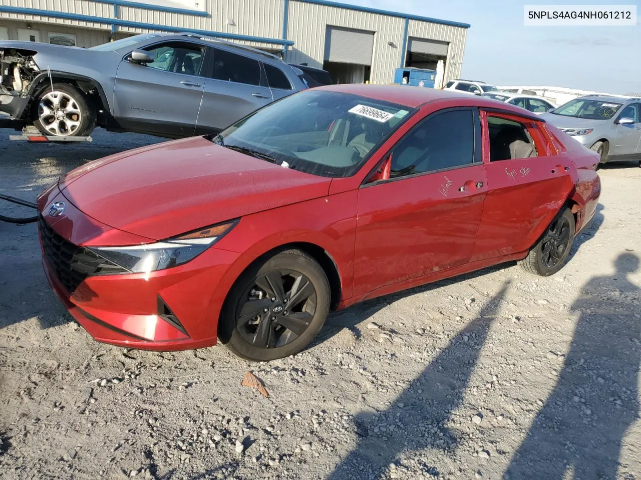 2022 Hyundai Elantra Sel VIN: 5NPLS4AG4NH061212 Lot: 76699664