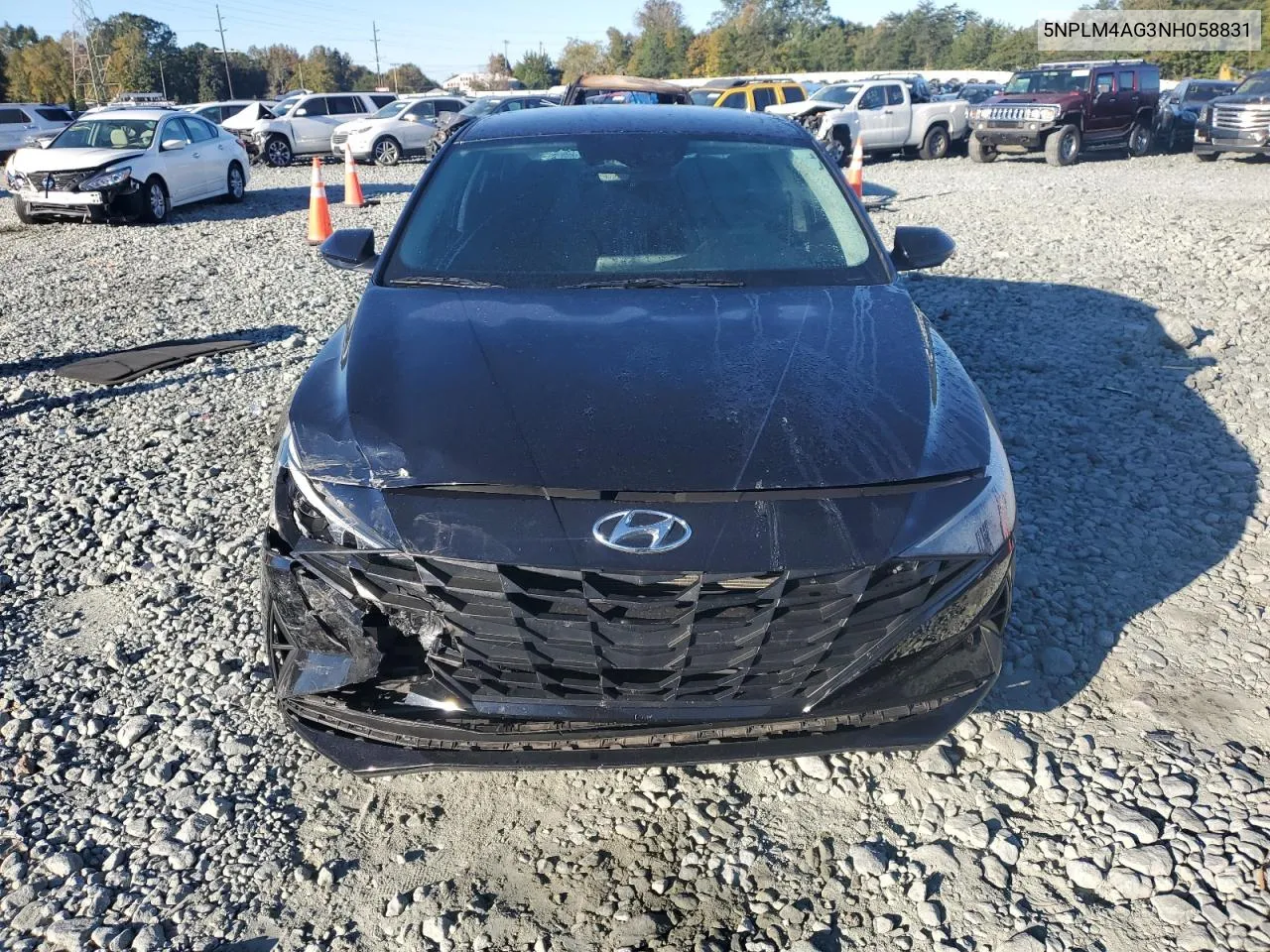 2022 Hyundai Elantra Sel VIN: 5NPLM4AG3NH058831 Lot: 76770804