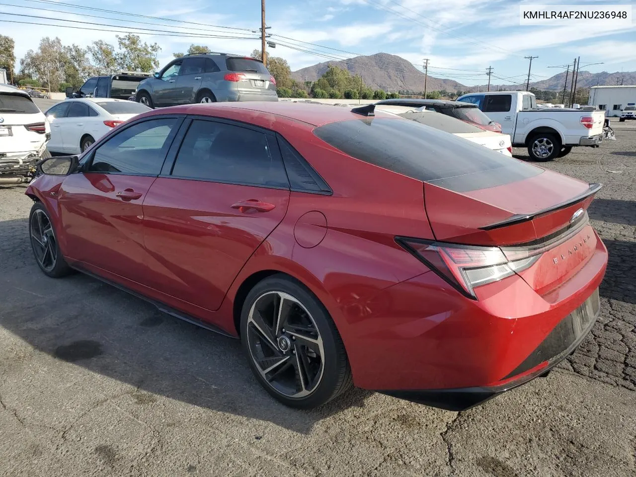 2022 Hyundai Elantra N Line VIN: KMHLR4AF2NU236948 Lot: 77182624