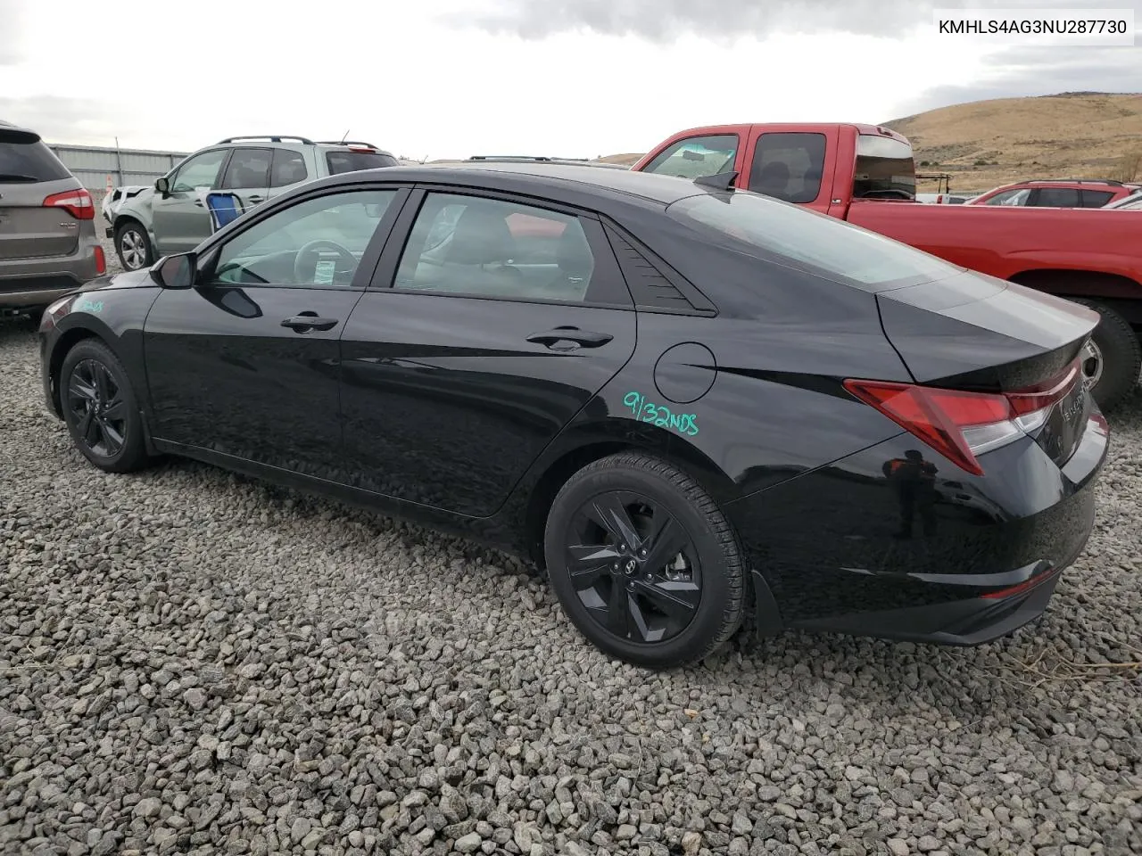 2022 Hyundai Elantra Sel VIN: KMHLS4AG3NU287730 Lot: 77219174