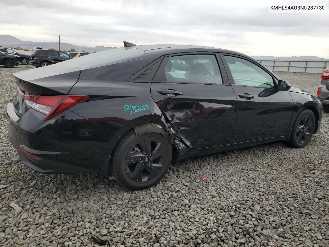 KMHLS4AG3NU287730 2022 Hyundai Elantra Sel