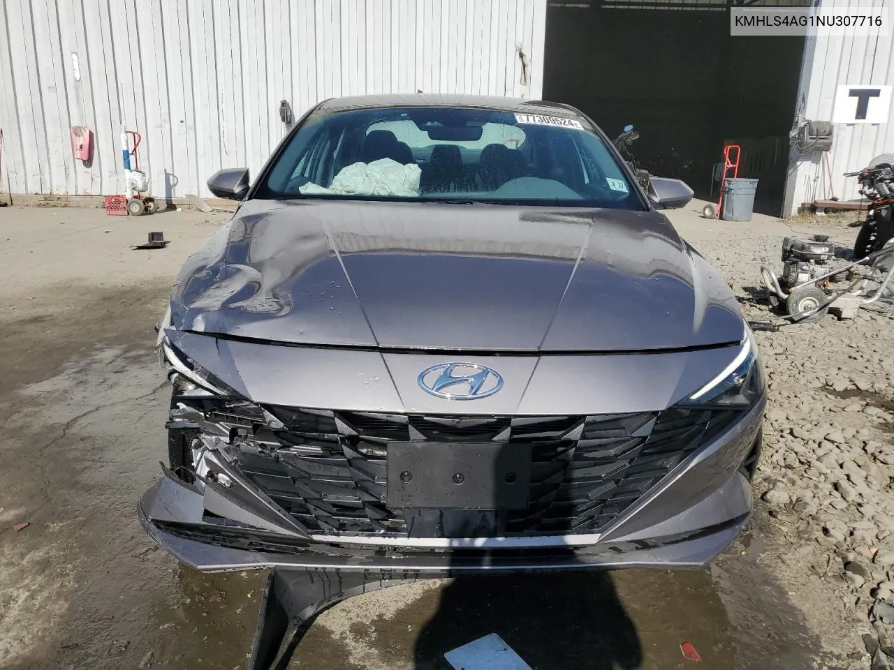 2022 Hyundai Elantra Sel VIN: KMHLS4AG1NU307716 Lot: 77309524