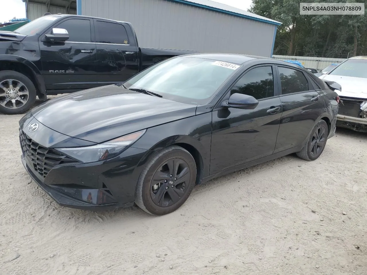 2022 Hyundai Elantra Sel VIN: 5NPLS4AG3NH078809 Lot: 77426814