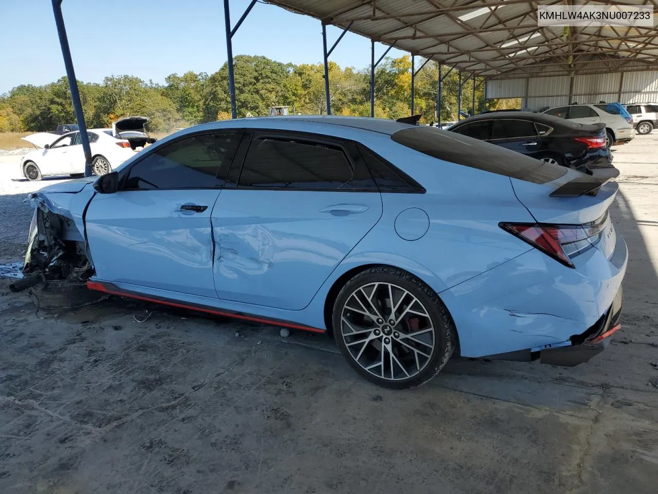 2022 Hyundai Elantra N VIN: KMHLW4AK3NU007233 Lot: 77675104