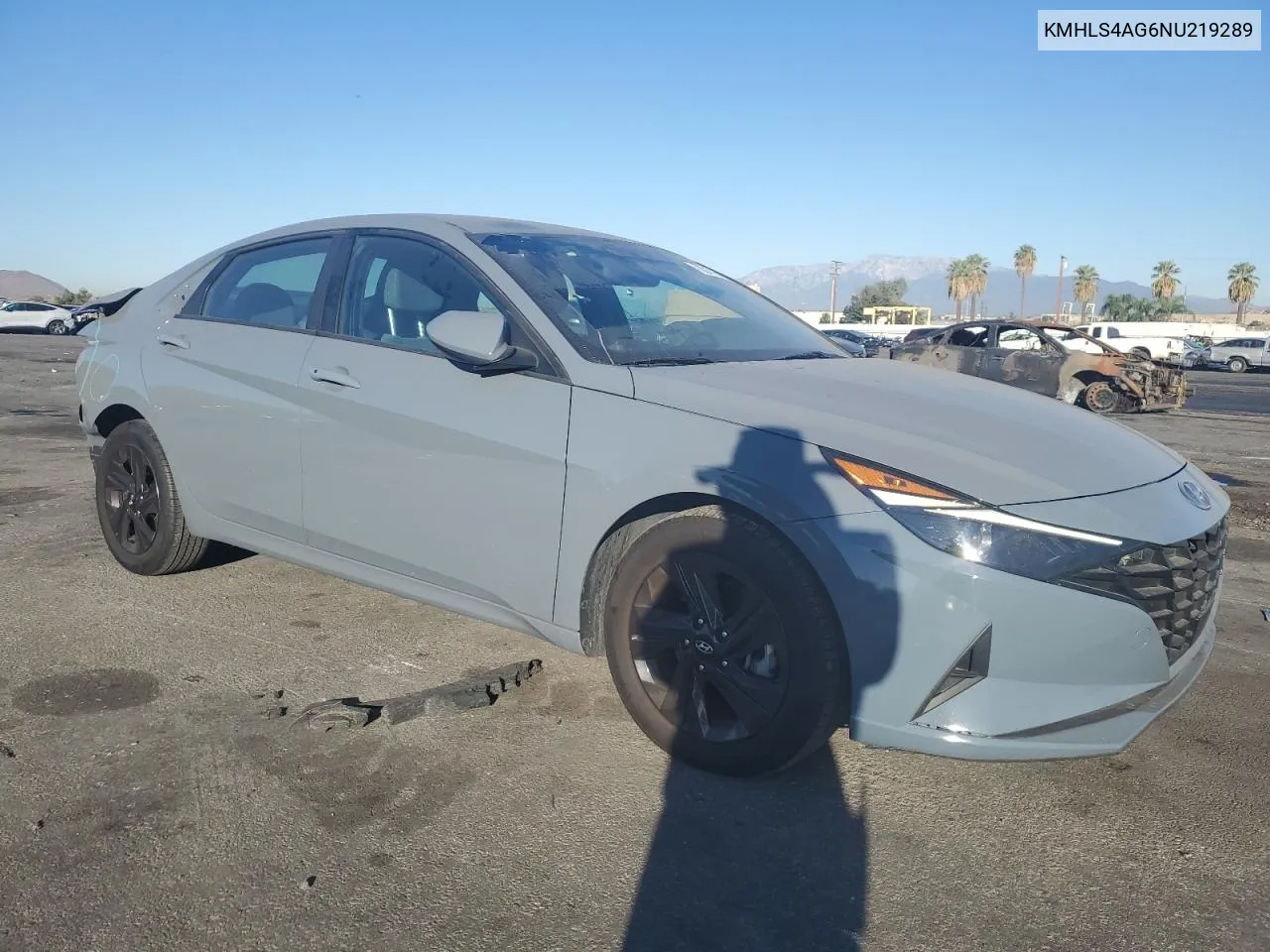 2022 Hyundai Elantra Sel VIN: KMHLS4AG6NU219289 Lot: 78217064