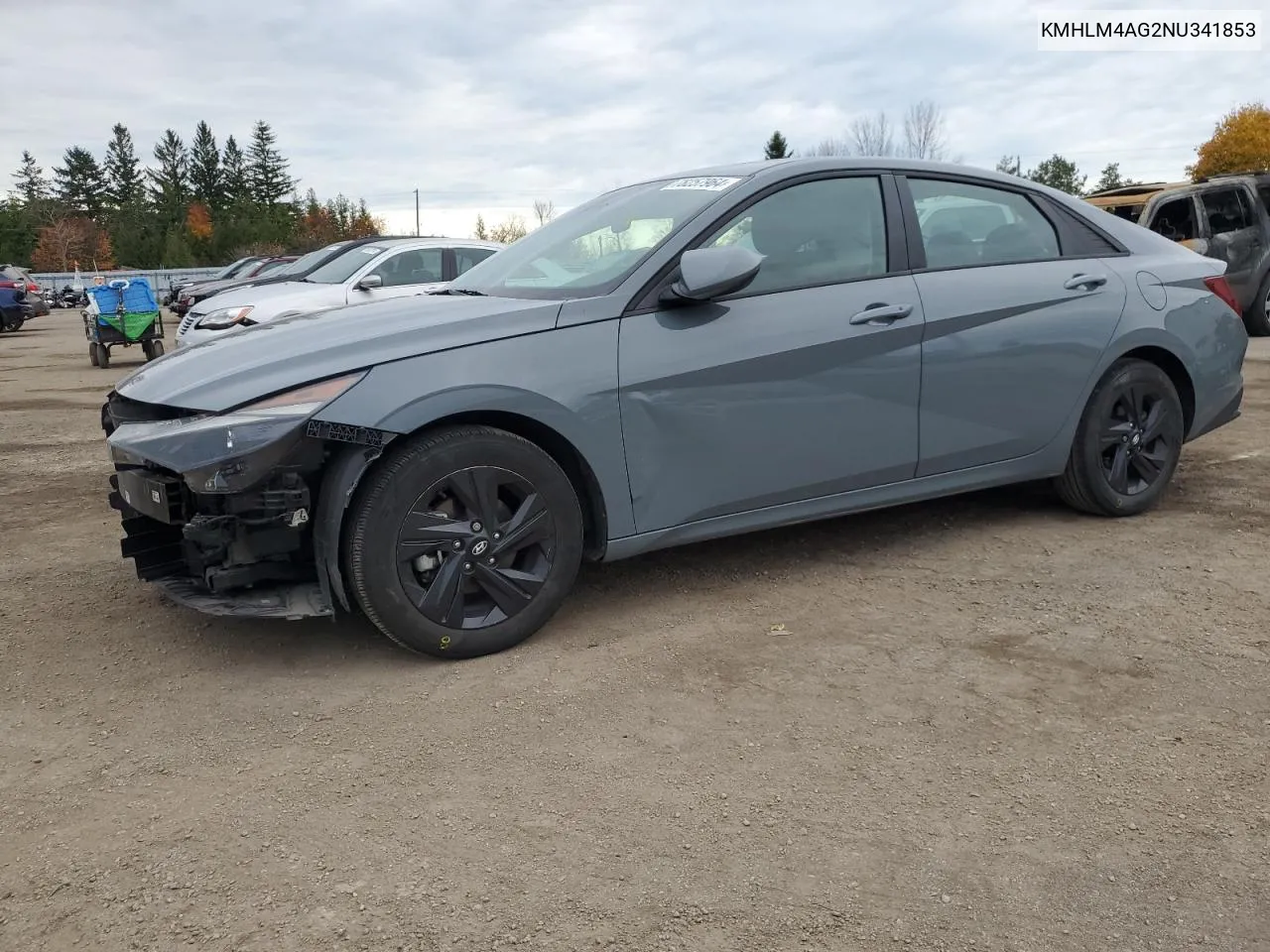 2022 Hyundai Elantra Sel VIN: KMHLM4AG2NU341853 Lot: 78257964