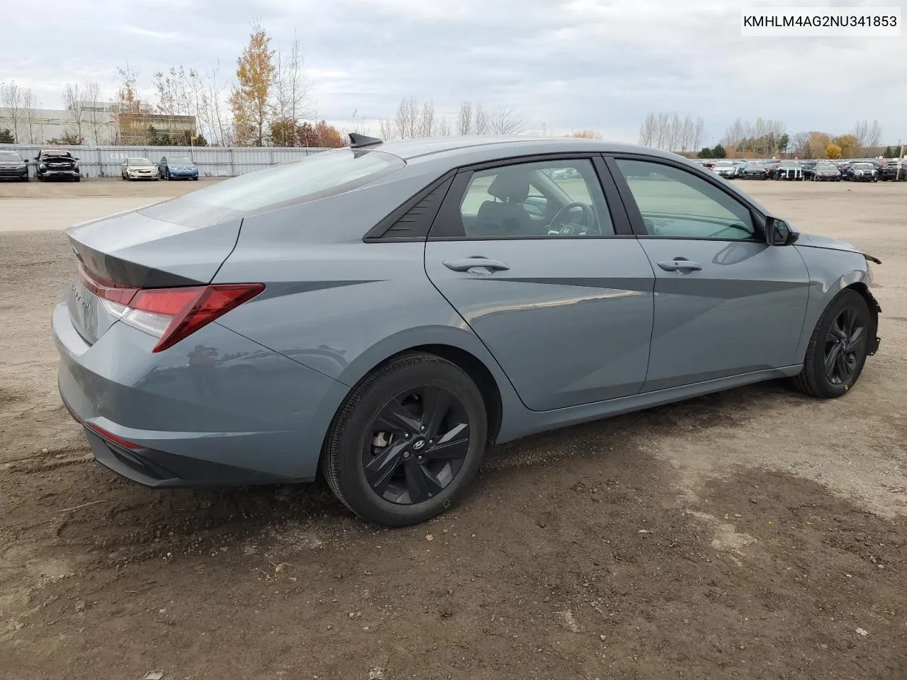 2022 Hyundai Elantra Sel VIN: KMHLM4AG2NU341853 Lot: 78257964