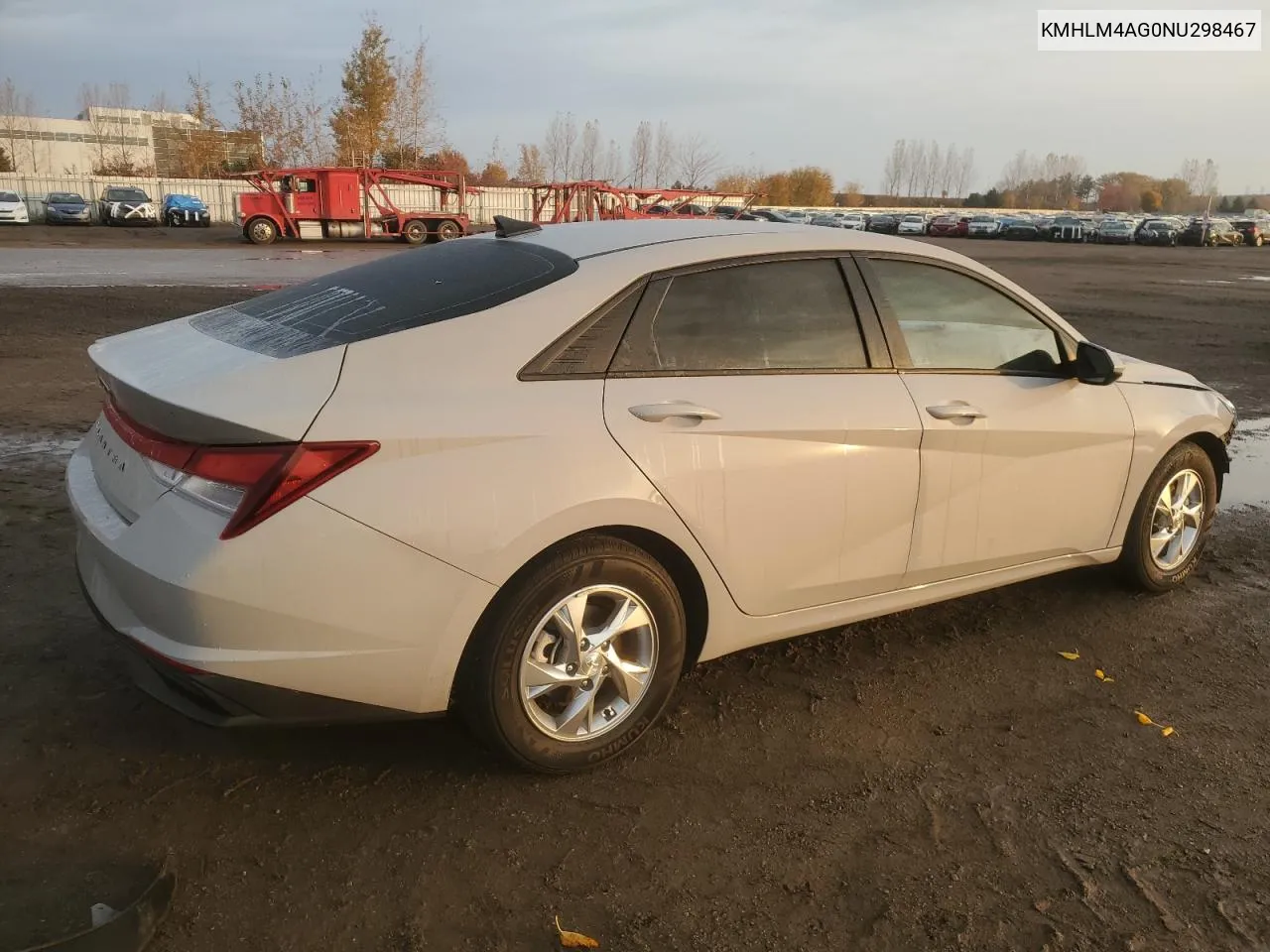 2022 Hyundai Elantra Sel VIN: KMHLM4AG0NU298467 Lot: 78375054